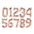 Globo Nro. mediano rose gold 36cm